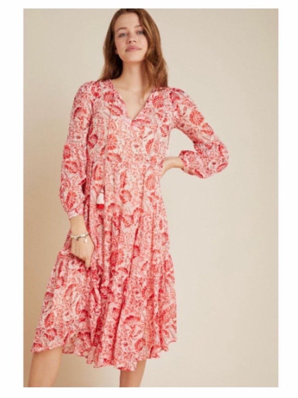 Anthropologie Talulah Tiered Midi